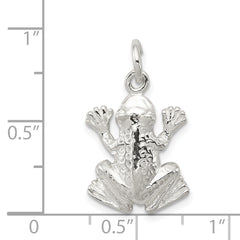 Sophia Jewelers 925 Sterling Silver Frog Charm with Polished Finish