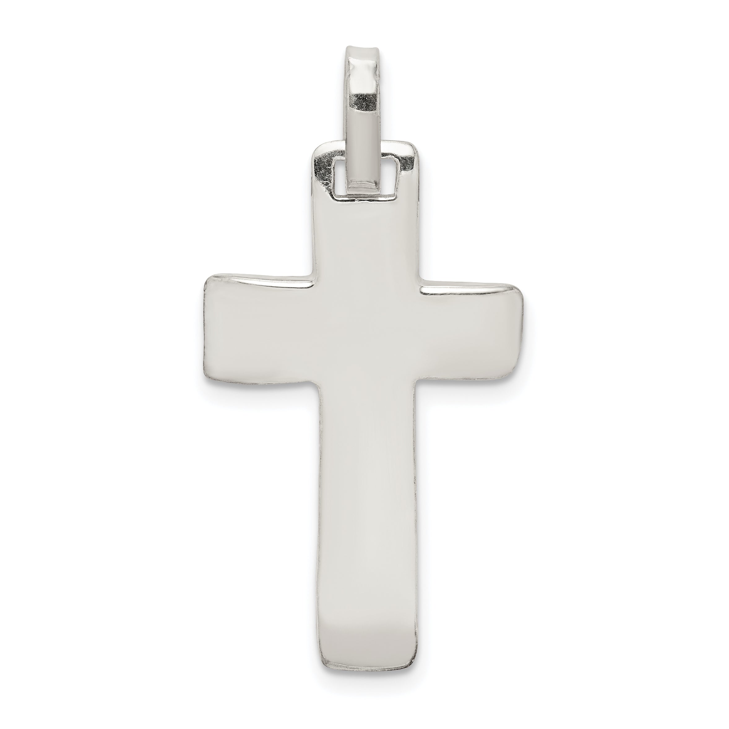 Sterling Silver Polished Cross Pendant