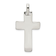 Sterling Silver Polished Cross Pendant