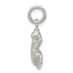 Sterling Silver 925 Frog Charm with Polished Finish Anti-Tarnish