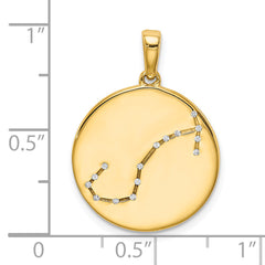 Sterling Silver Gold-plated & CZ Scorpio Zodiac Pendant