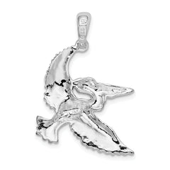 De-Ani Sterling Silver Polished Flying Pelican Pendant