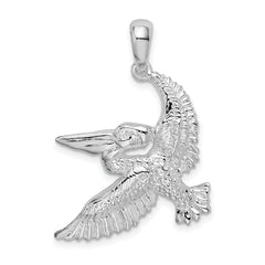 De-Ani Sterling Silver Polished Flying Pelican Pendant