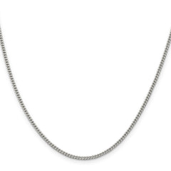 Sterling Silver 2mm Curb Chain