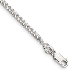 Sterling Silver 3mm Curb Chain Anklet