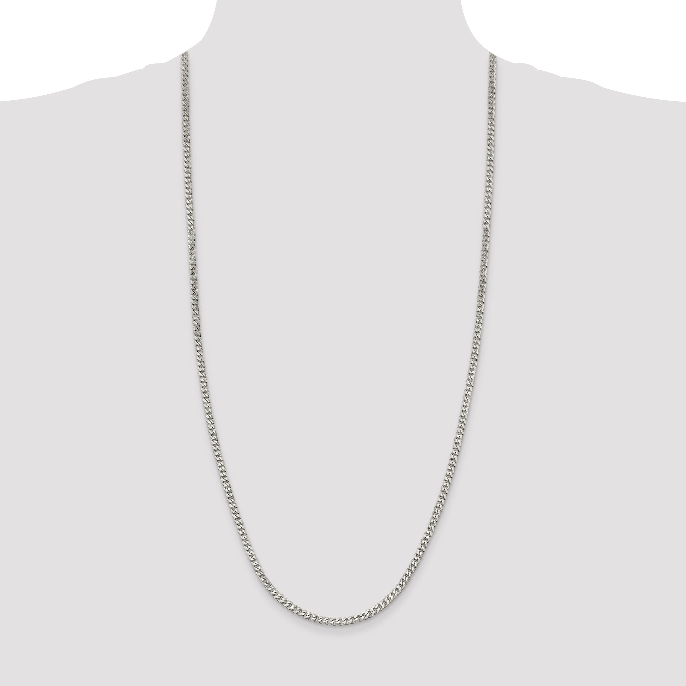 Sterling Silver 3.5mm Curb Chain