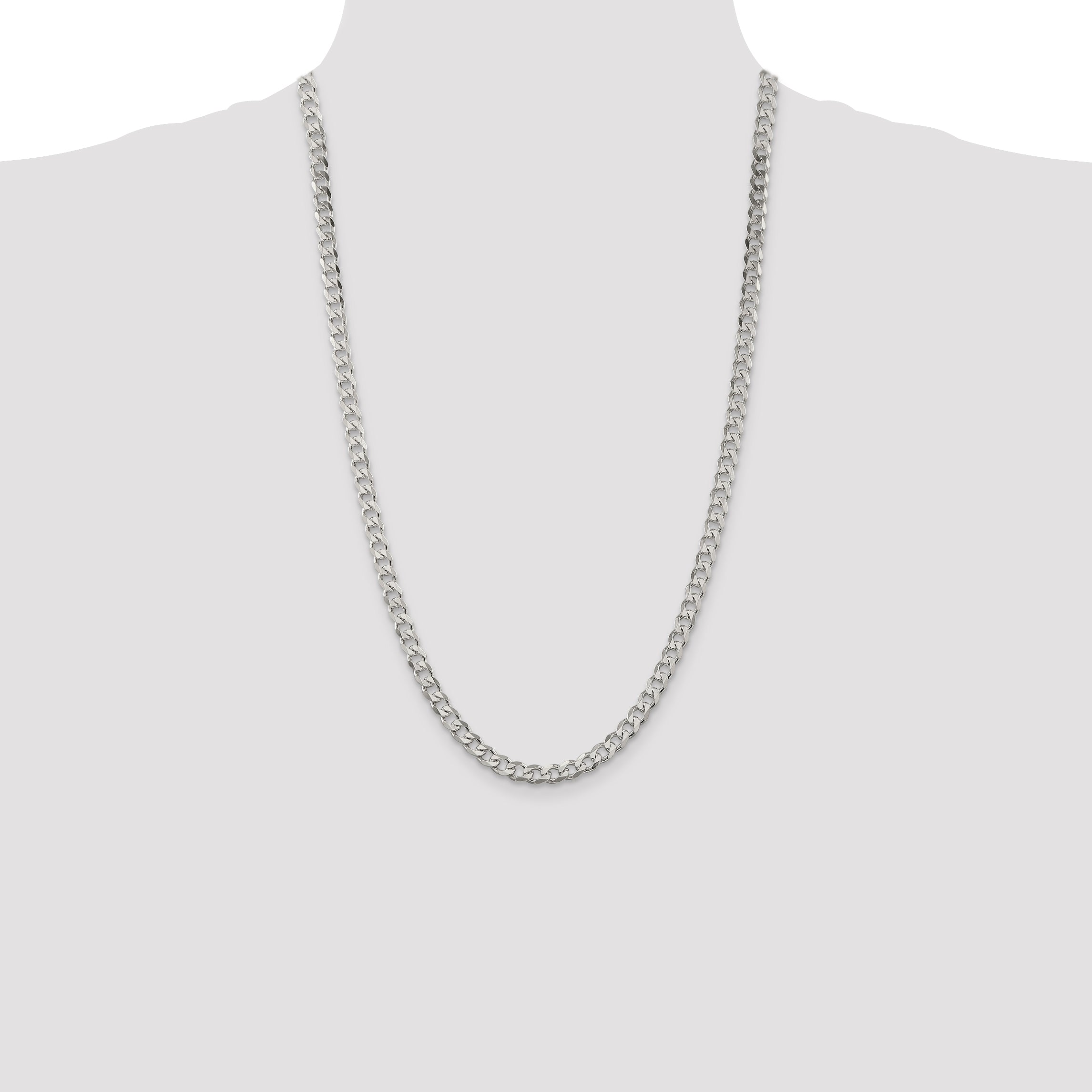 Sterling Silver 6mm Curb Chain