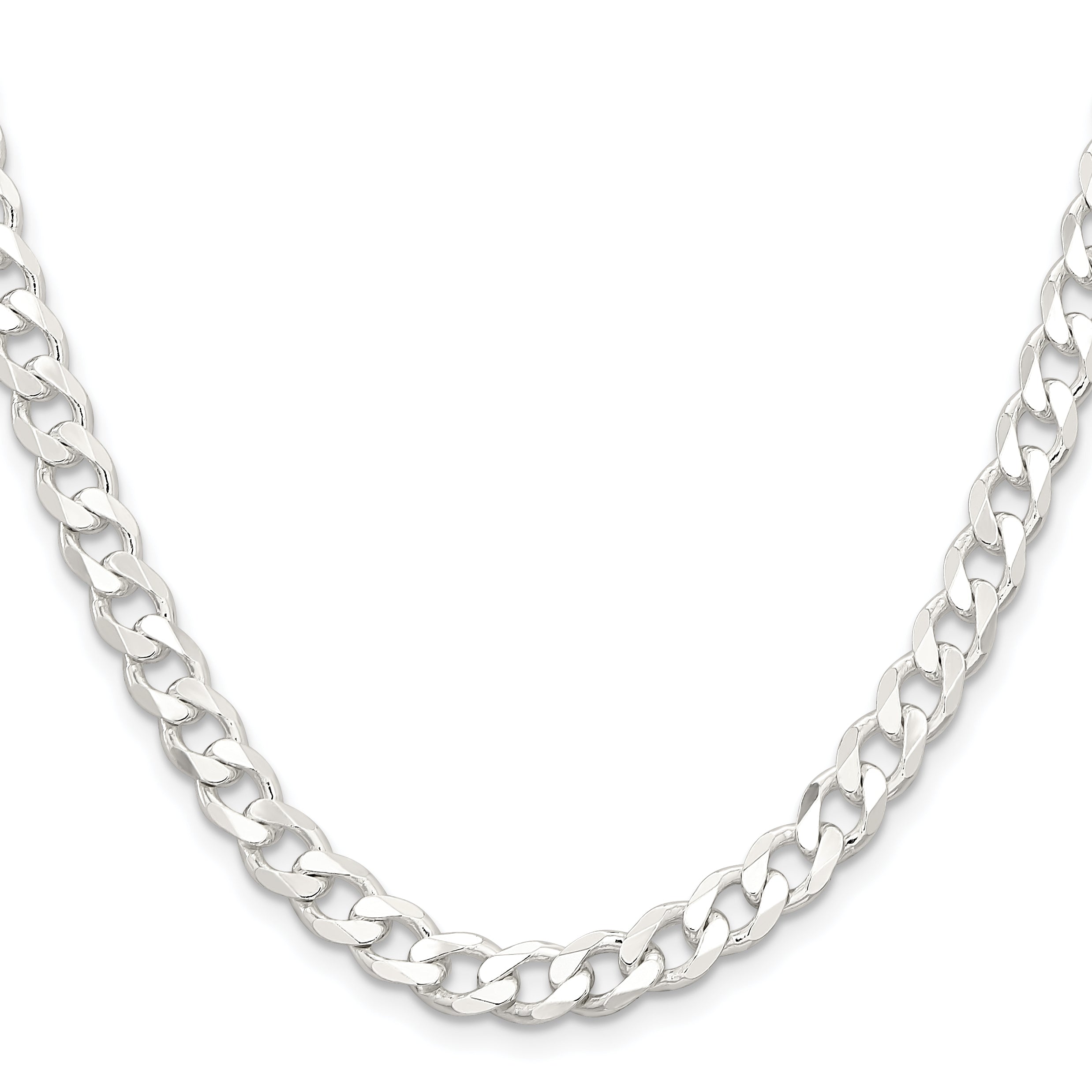 Sterling Silver 7mm Curb Chain