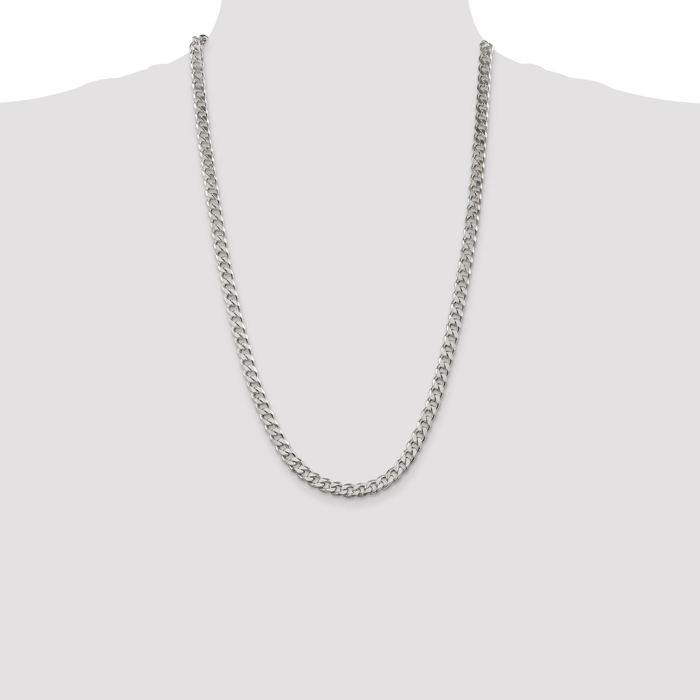 Sterling Silver 7mm Curb Chain