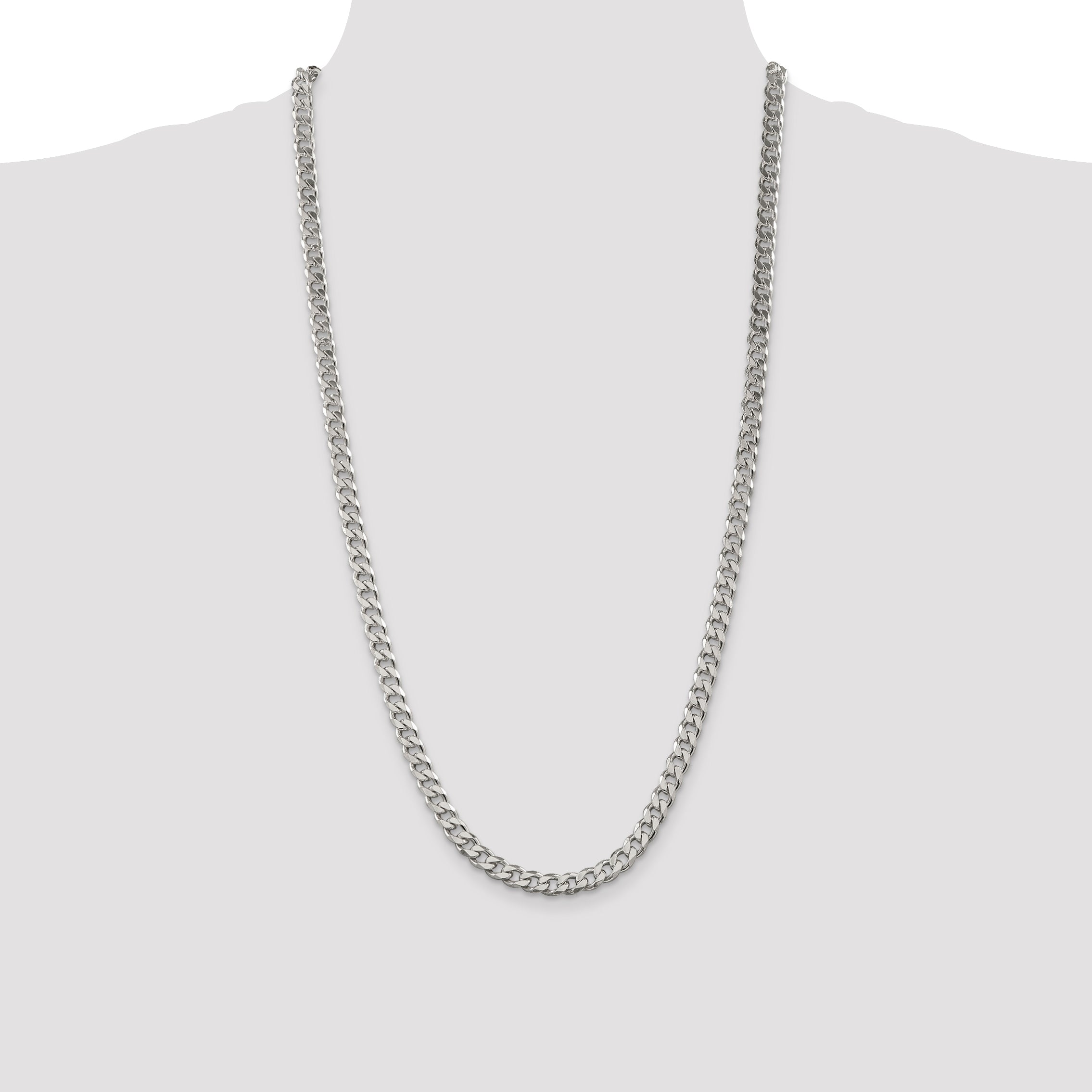 Sterling Silver 7mm Curb Chain