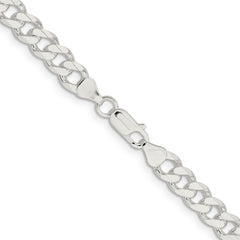 Sterling Silver 7.5mm Curb Chain