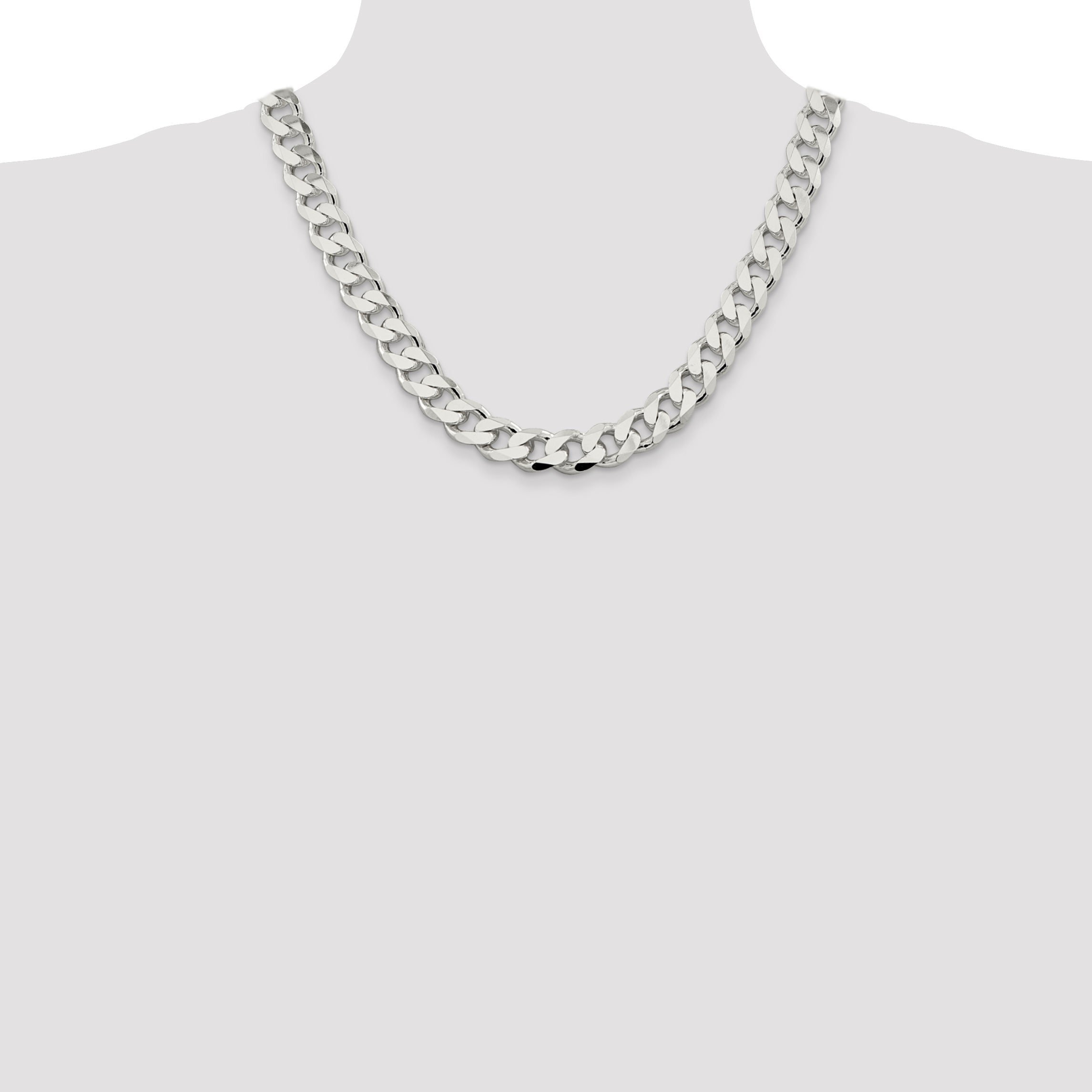 Sterling Silver 13mm Curb Chain