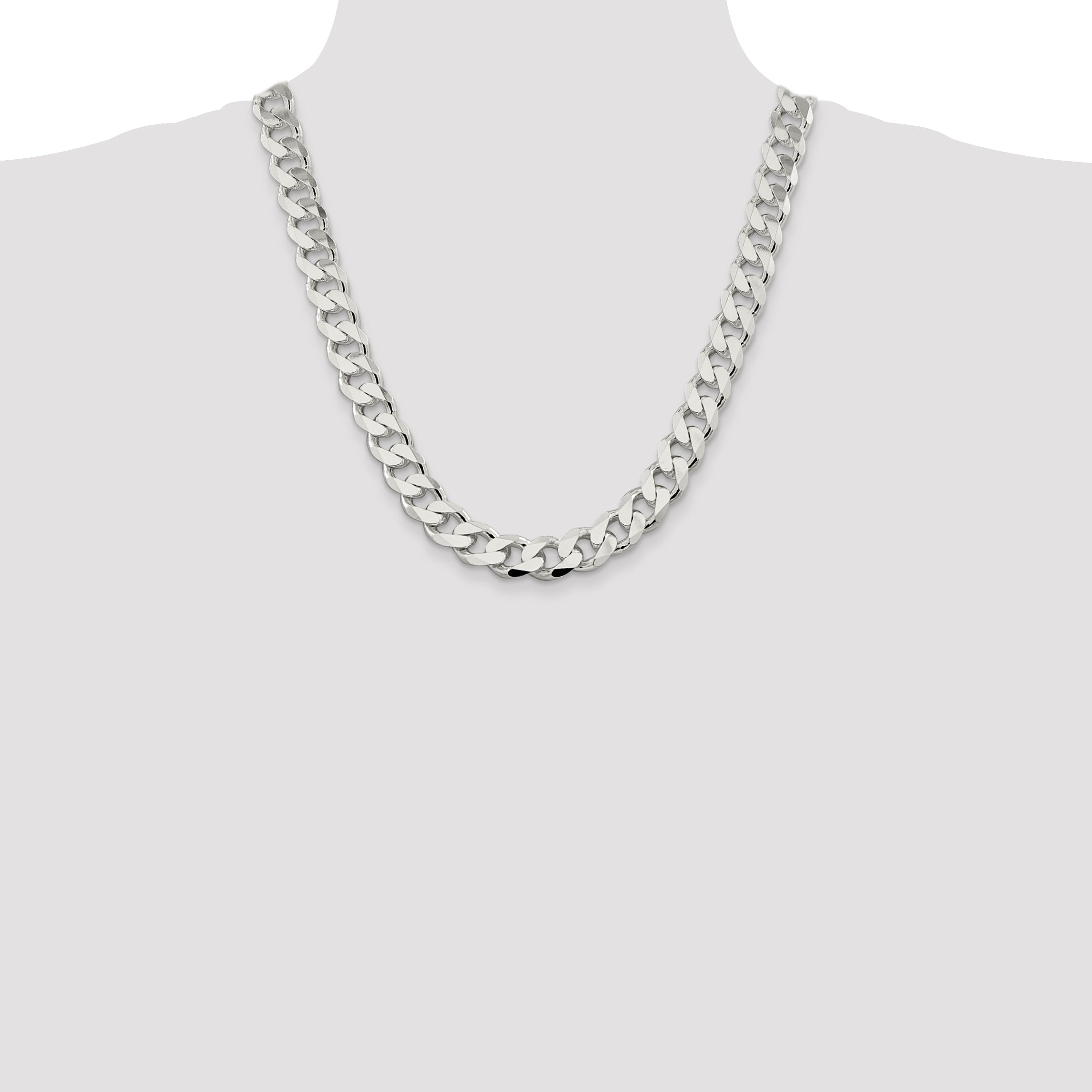 Sterling Silver 13mm Curb Chain