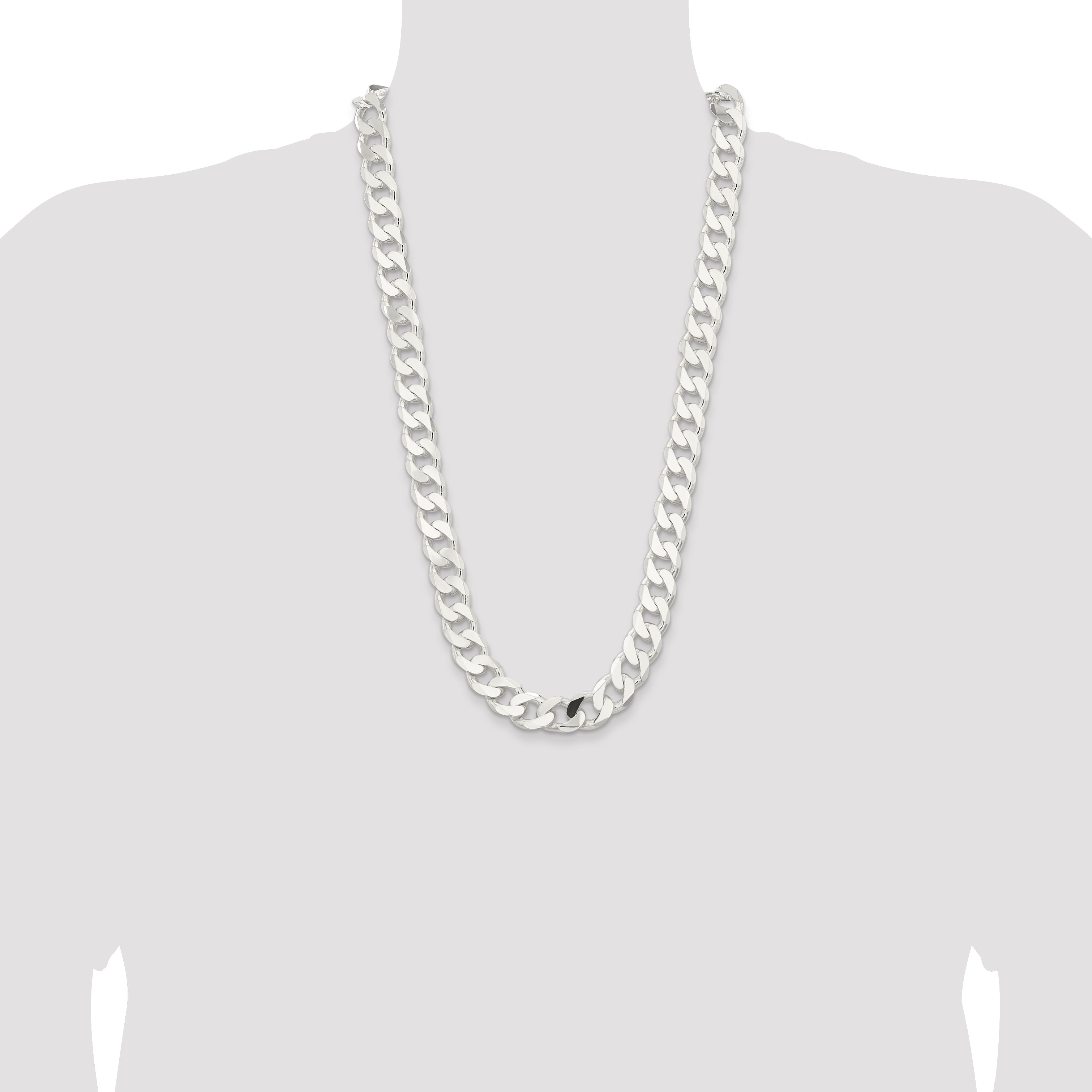 Sterling Silver 15mm Curb Chain