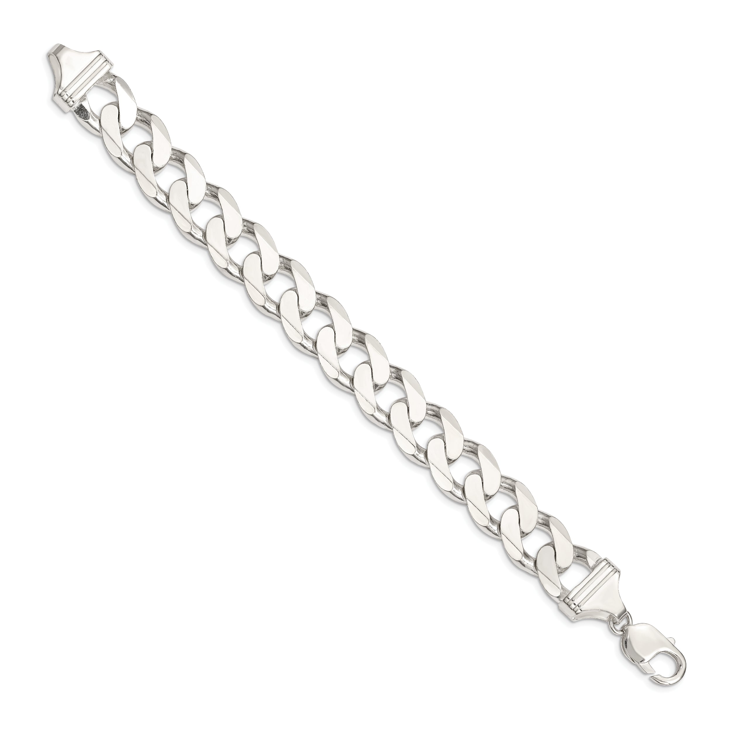 Sterling Silver 15mm Curb Chain