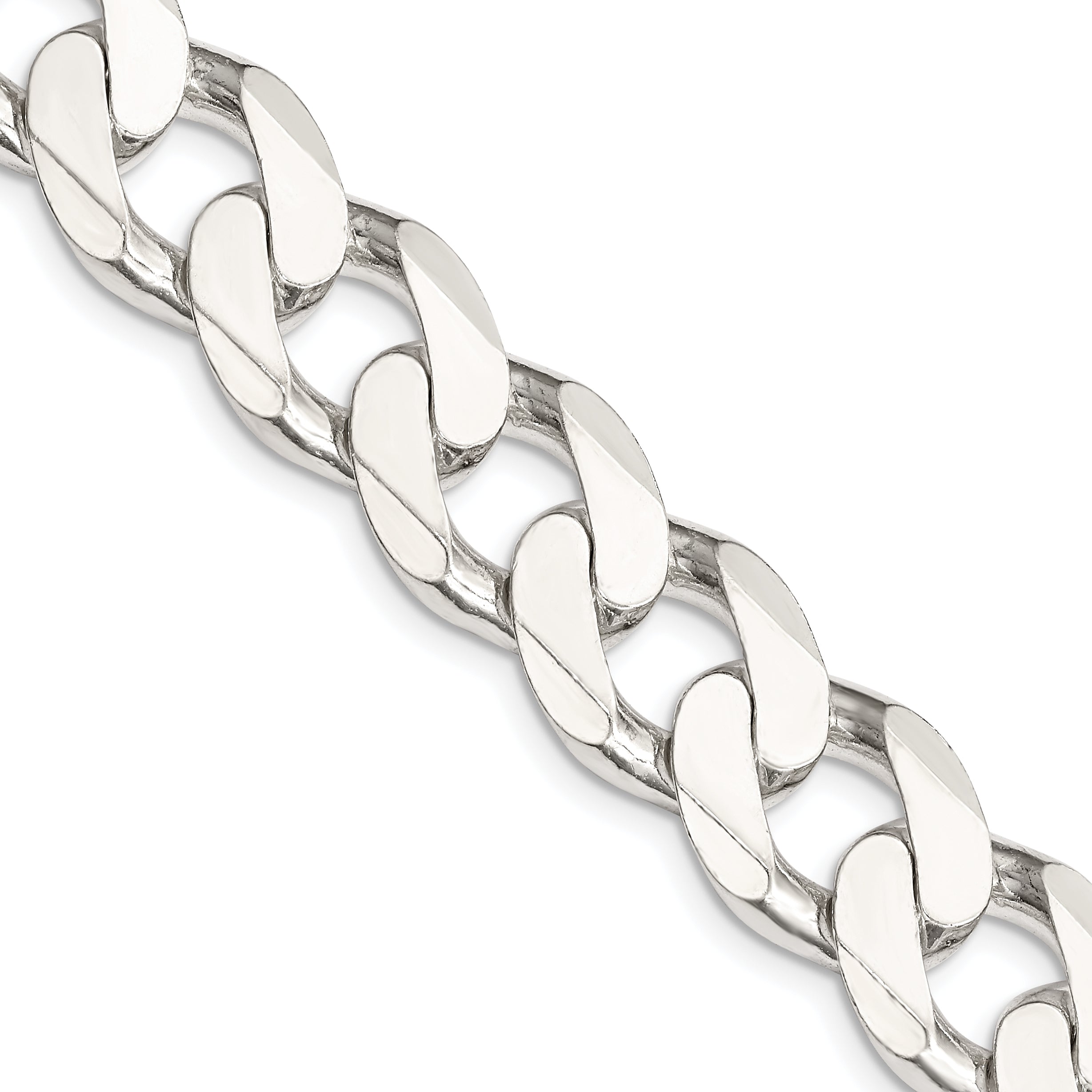 Sterling Silver 15mm Curb Chain