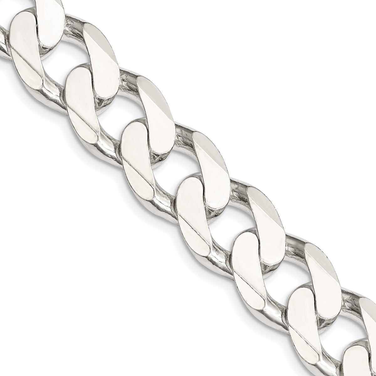 Sterling Silver 15mm Curb Chain