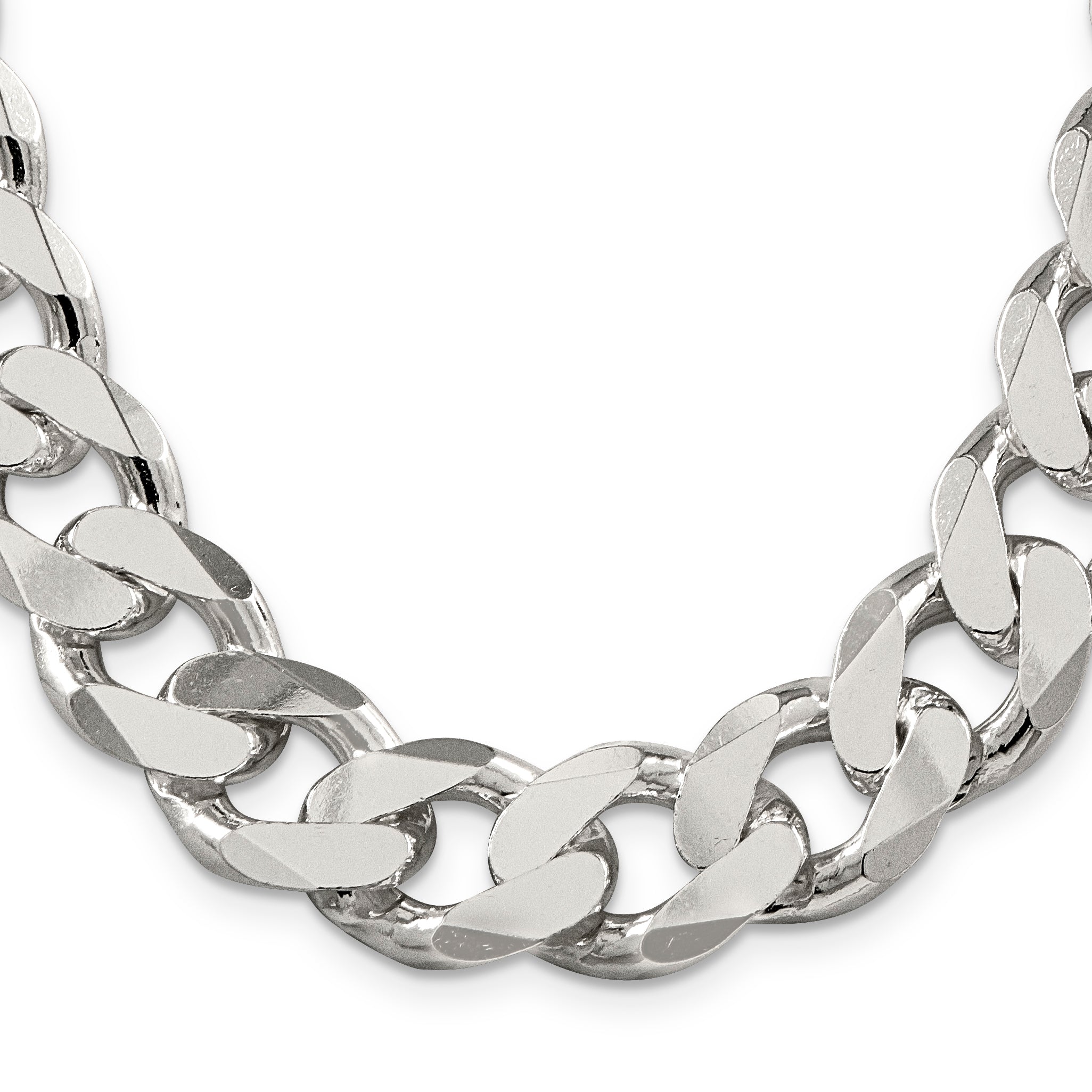 Sterling Silver 16.25mm Curb Chain