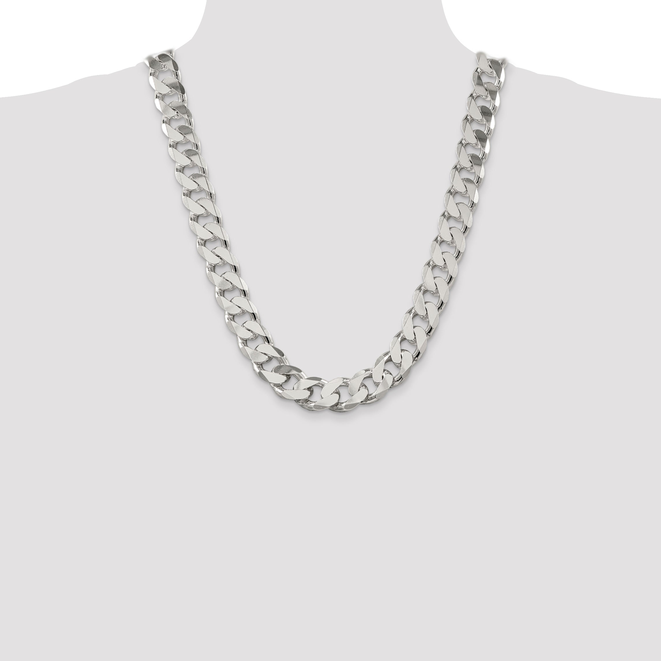 Sterling Silver 16.25mm Curb Chain