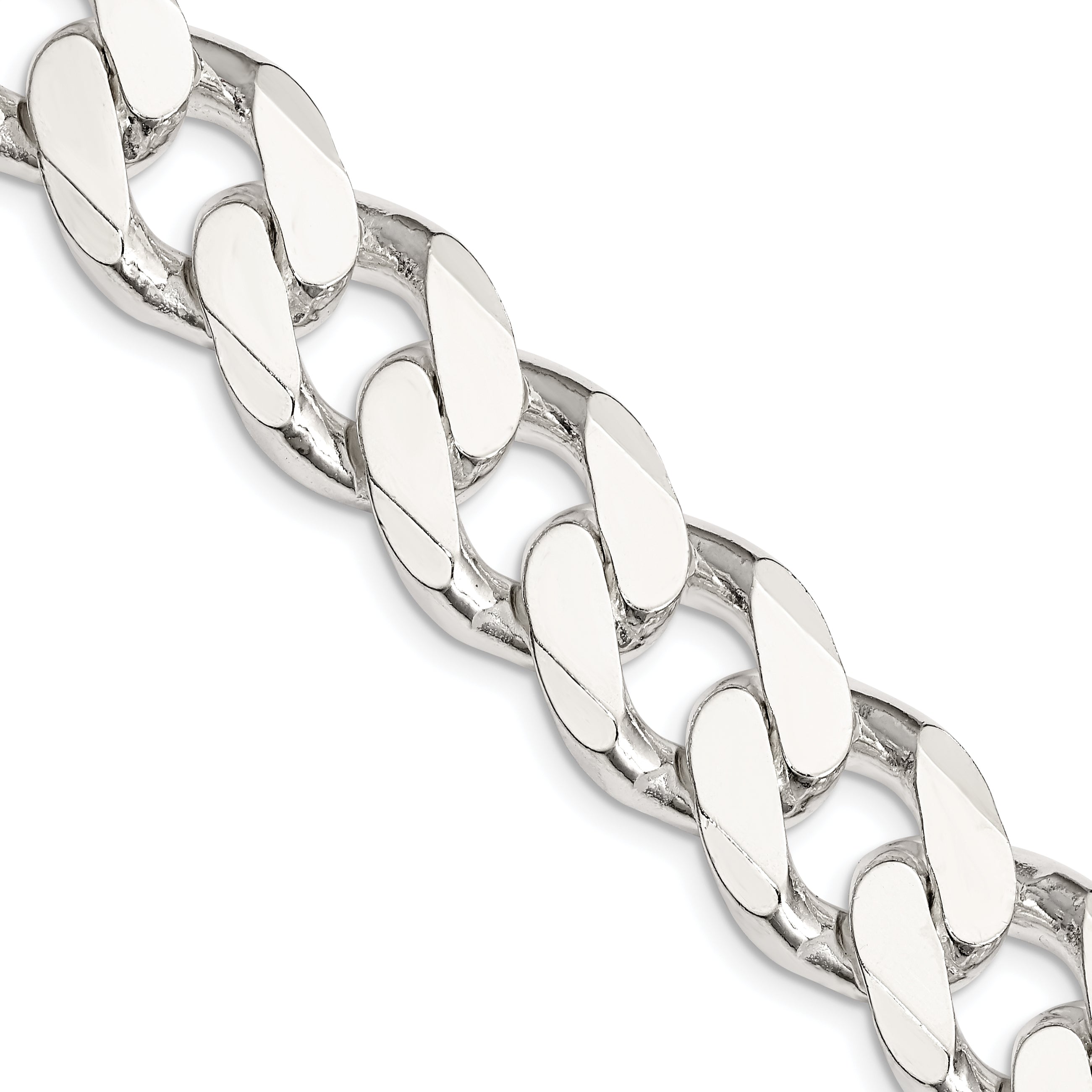 Sterling Silver 16.25mm Curb Chain