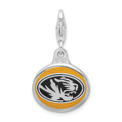 Sophia Jewelers Enamel Sterling Silver University of Missouri Charm