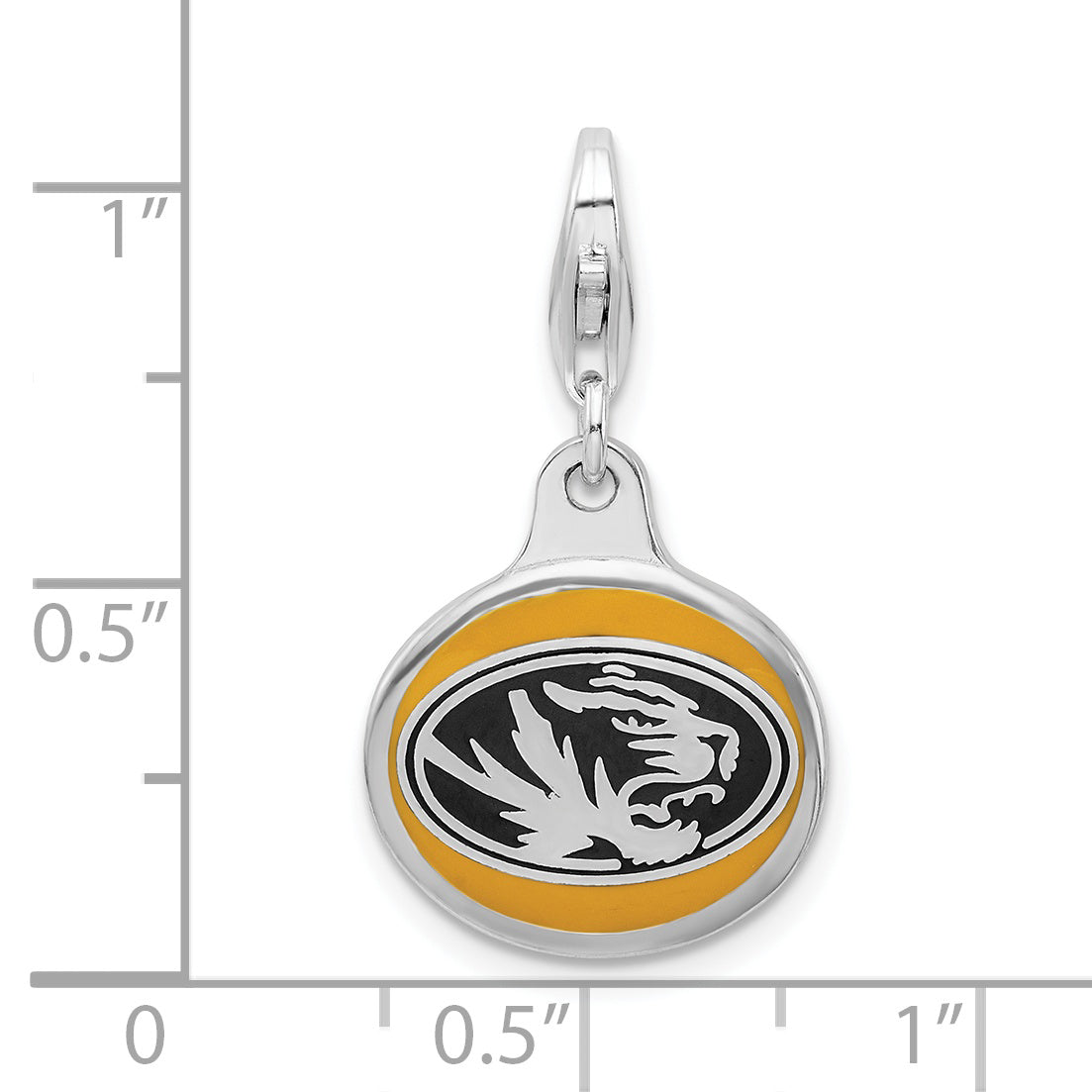 Sophia Jewelers Enamel Sterling Silver University of Missouri Charm