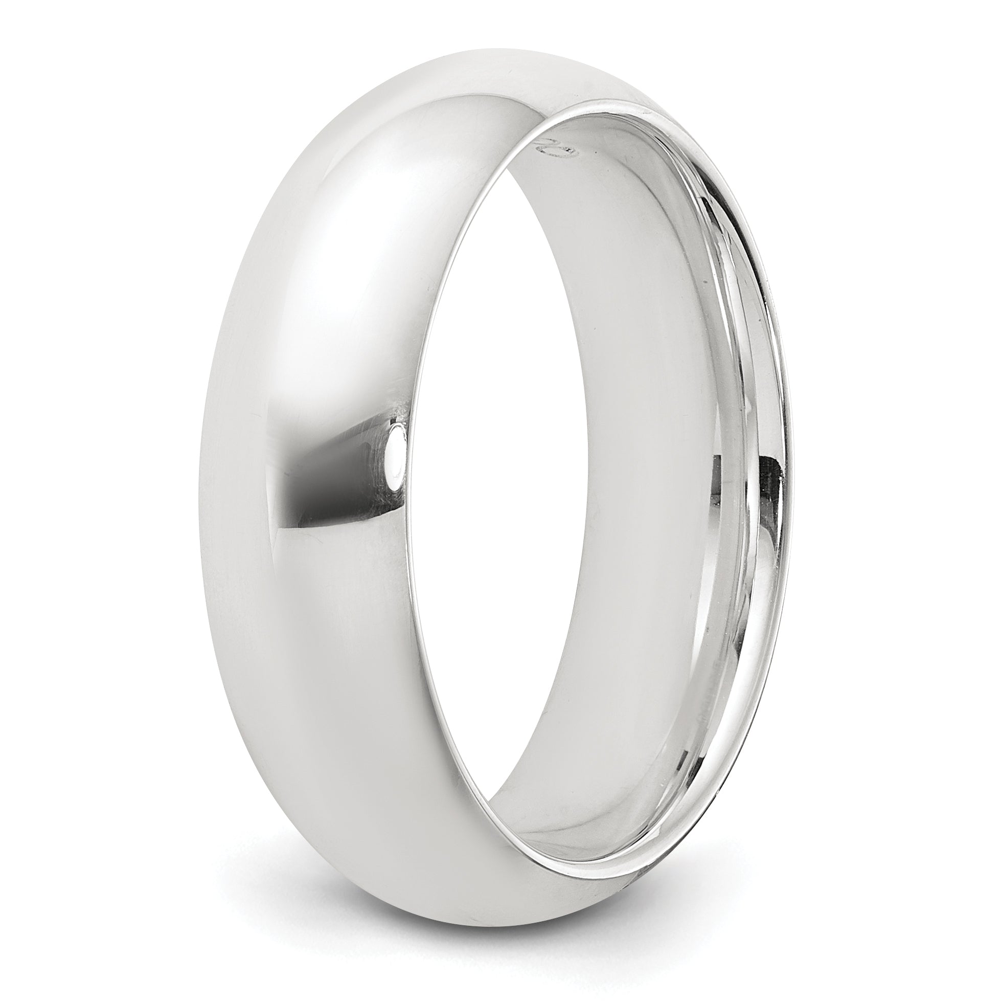 Sterling Silver 6mm Comfort Fit Size 4 Band