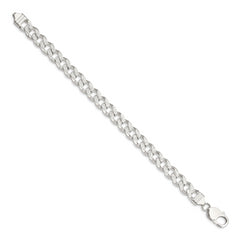 Sterling Silver 9.15mm Pav‚ Curb Chain