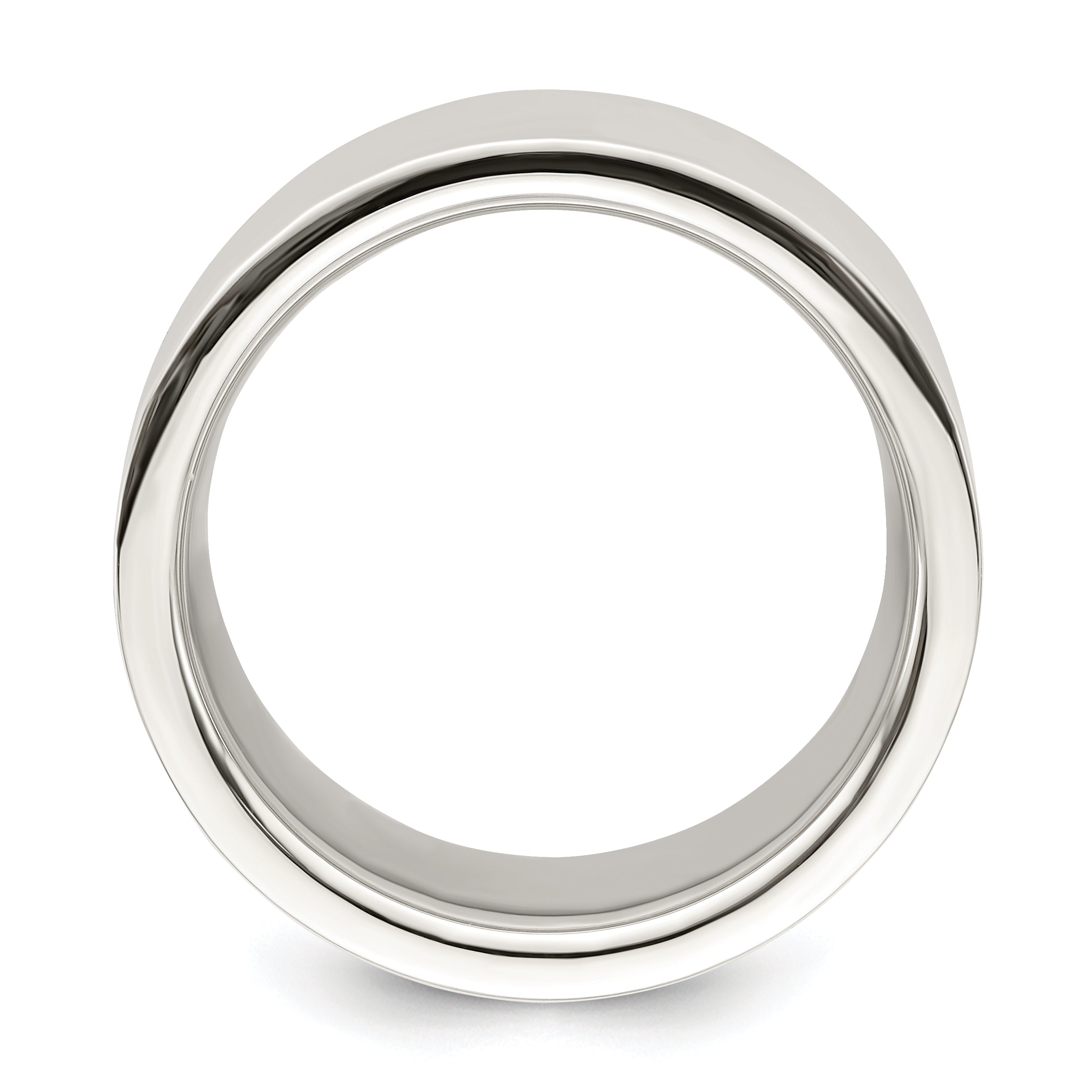 Sterling Silver 12mm Comfort Fit Flat Size 4 Band