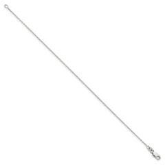 Sterling Silver 1mm Cable Chain Anklet