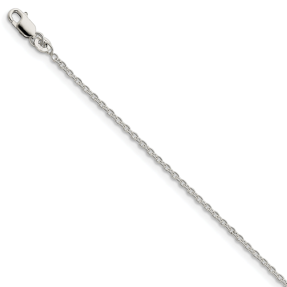 Sterling Silver 1.95mm Cable Chain