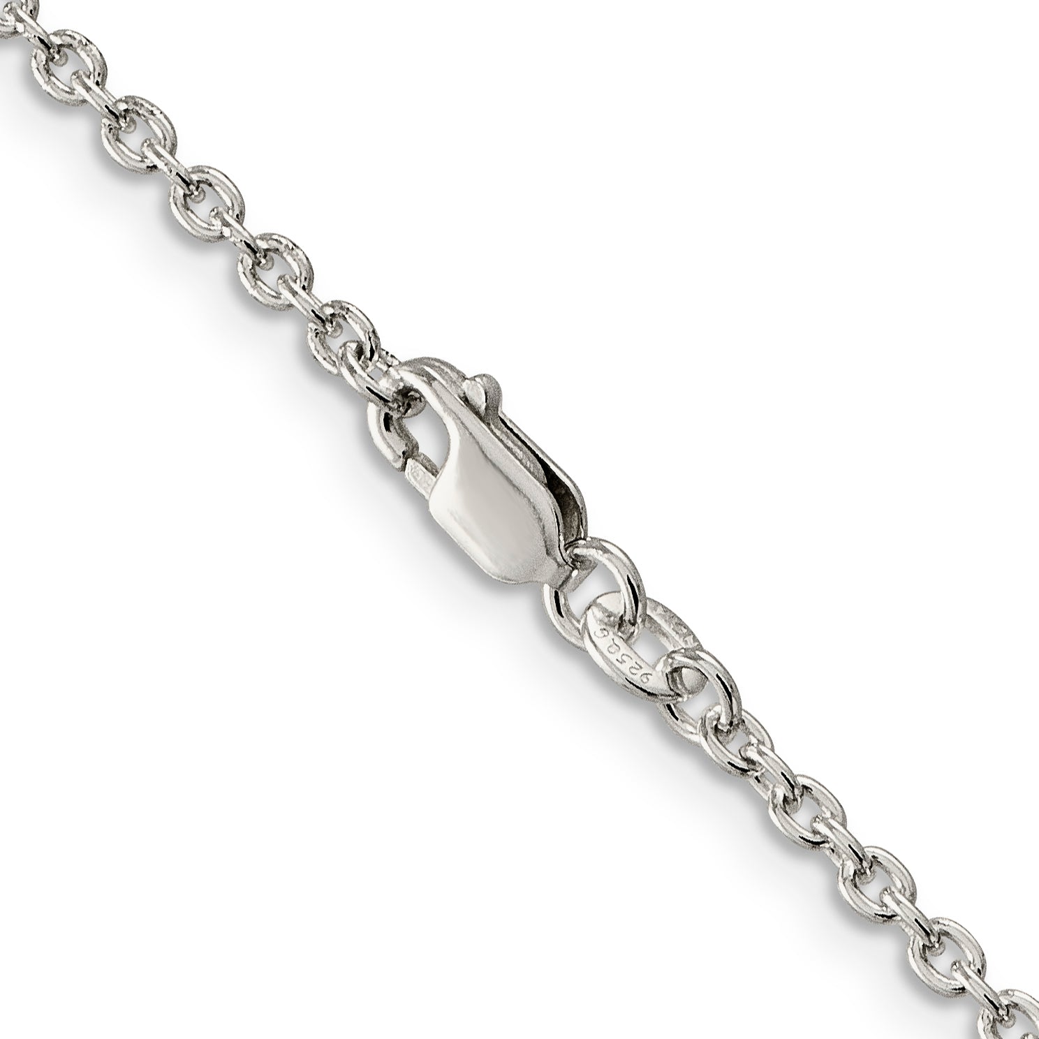 Sterling Silver 2.25mm Cable Chain