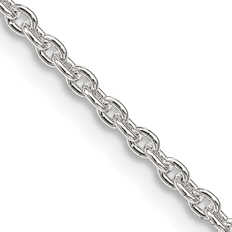 Sterling Silver 2.25mm Cable Chain