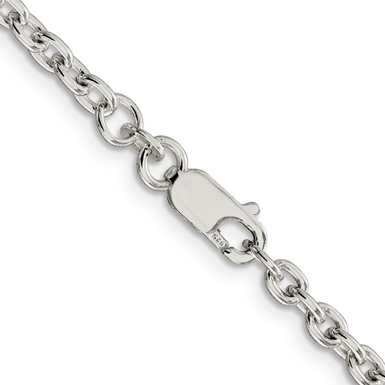 Sterling Silver 3.5mm Cable Chain