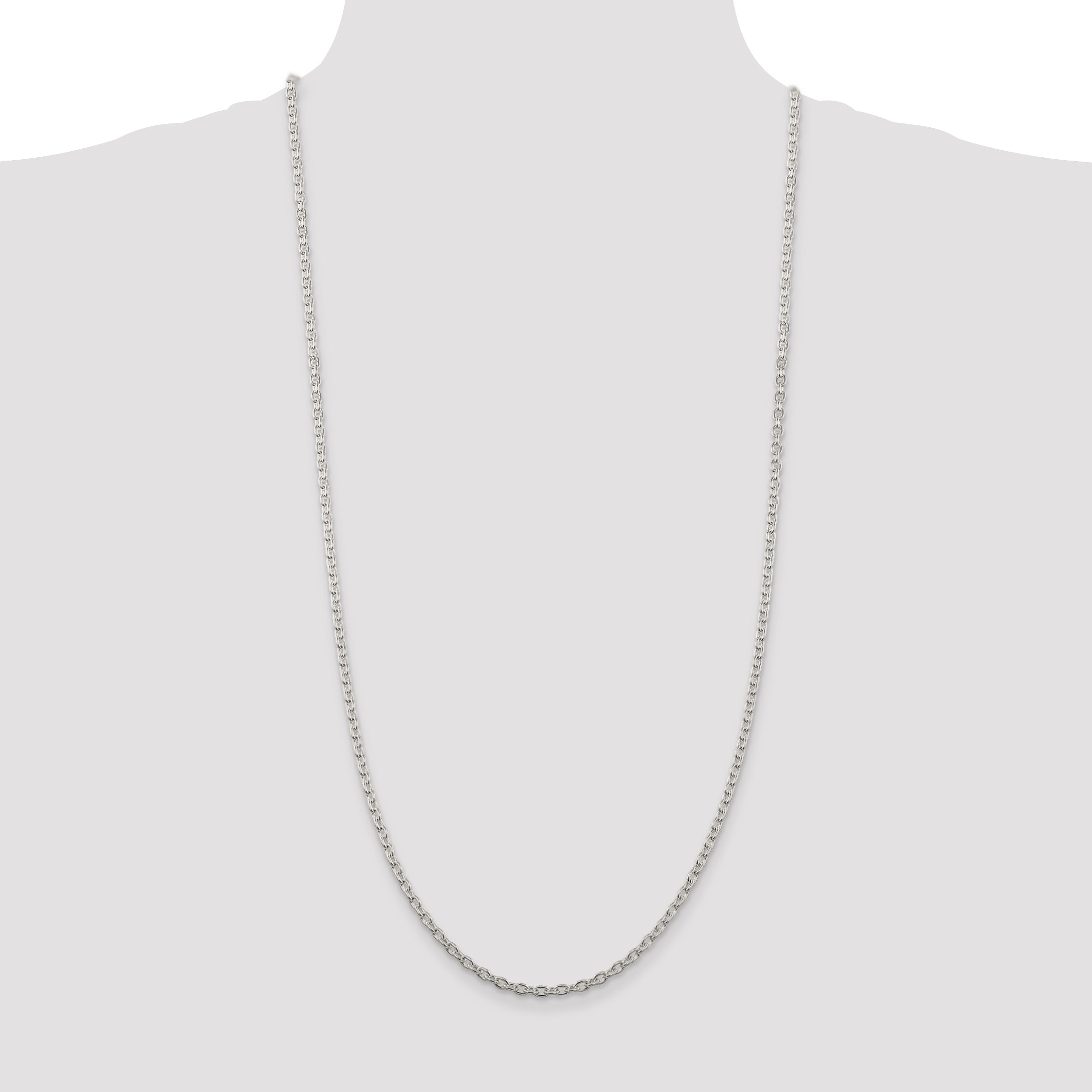 Sterling Silver 3.5mm Cable Chain