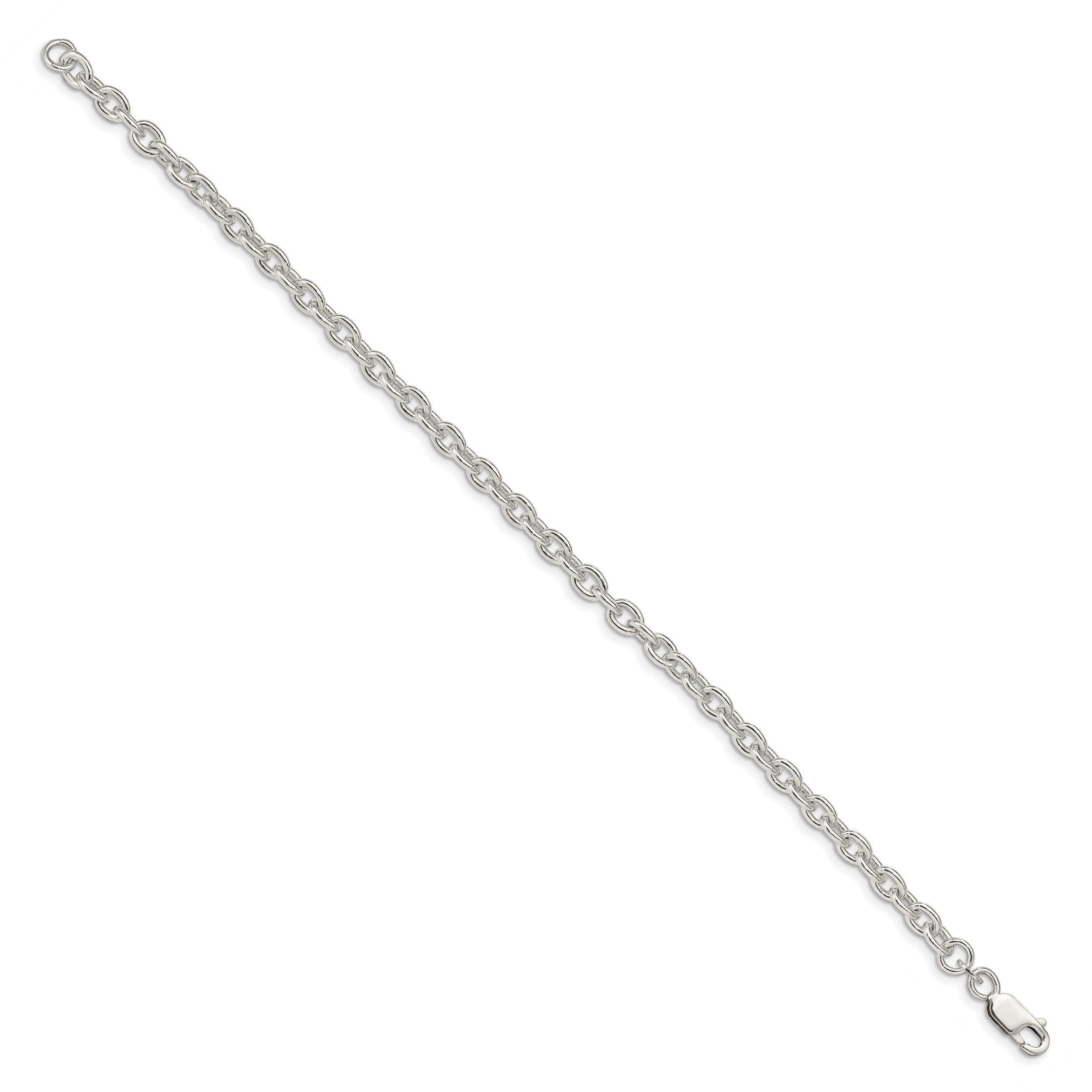 Sterling Silver 4.5mm Cable Chain