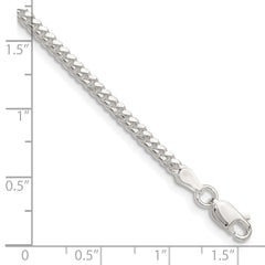 Sterling Silver Polished 2.9mm Domed Curb Chain