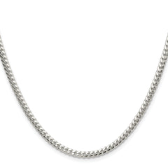 Sterling Silver Polished 3.4mm Domed Curb Chain