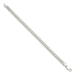 Sterling Silver 6.4mm Polished Domed Curb Chain