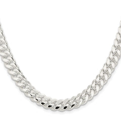 Sterling Silver 9mm Polished Domed Curb Chain