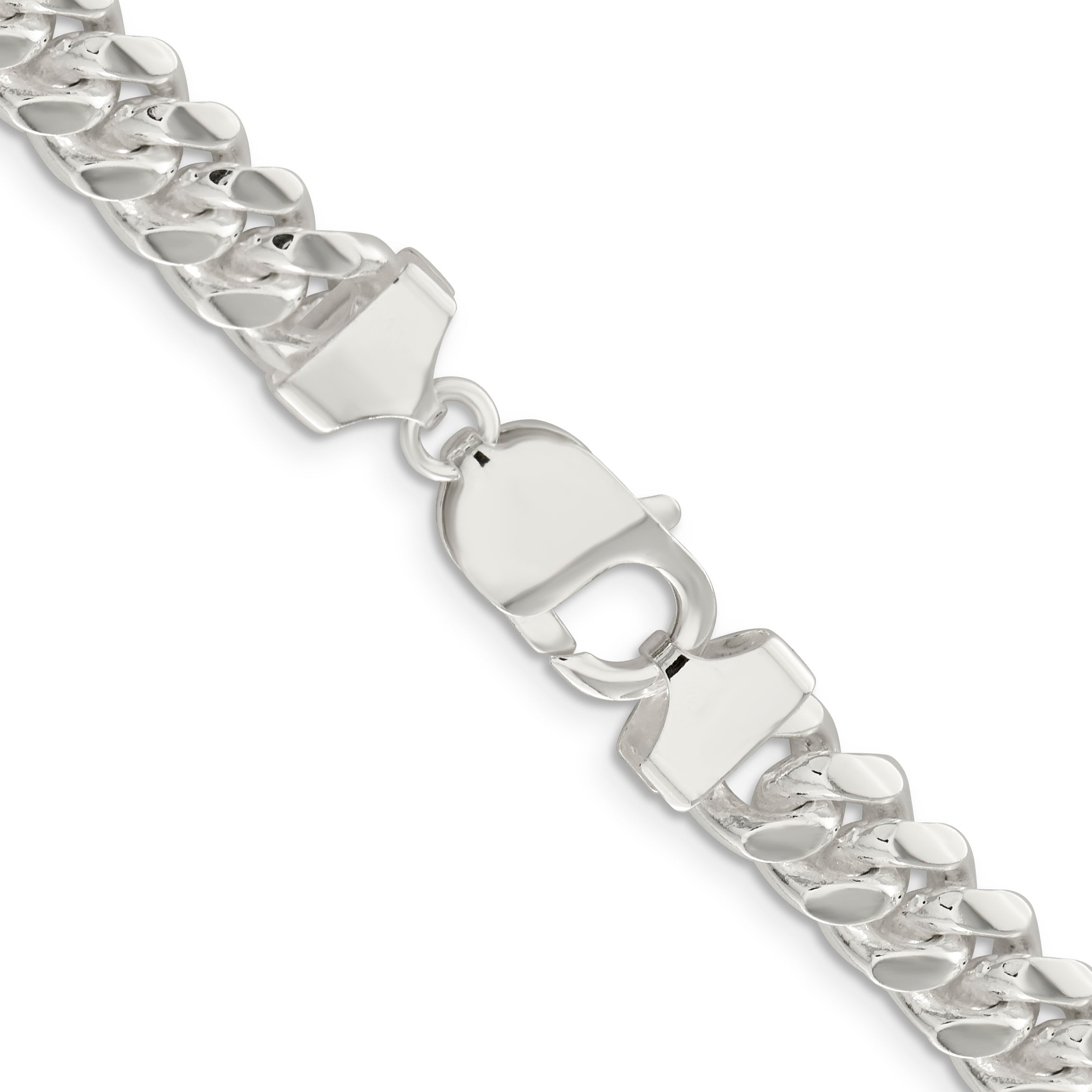 Sterling Silver 9mm Polished Domed Curb Chain