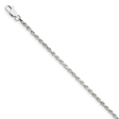 Sterling Silver 2.25mm Diamond-cut Rope Chain