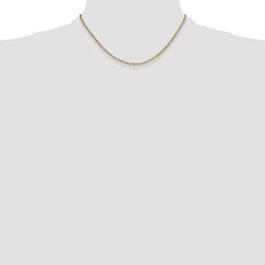 Sterling Silver And Vermeil 2.5mm Diamond-cut Rope Chain