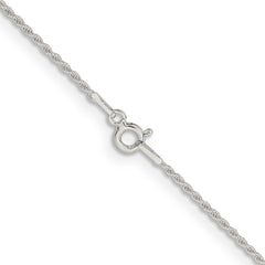 Sterling Silver 1.3mm Solid Rope Chain