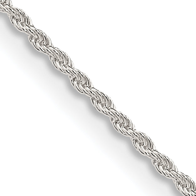 Sterling Silver 1.3mm Solid Rope Chain