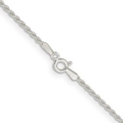 Sterling Silver 1.5mm Solid Rope Chain