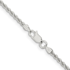 Sterling Silver 2.3mm Solid Rope Chain