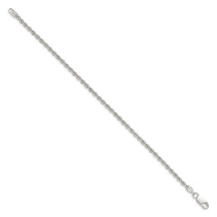 Sterling Silver 2.5mm Solid Rope Chain