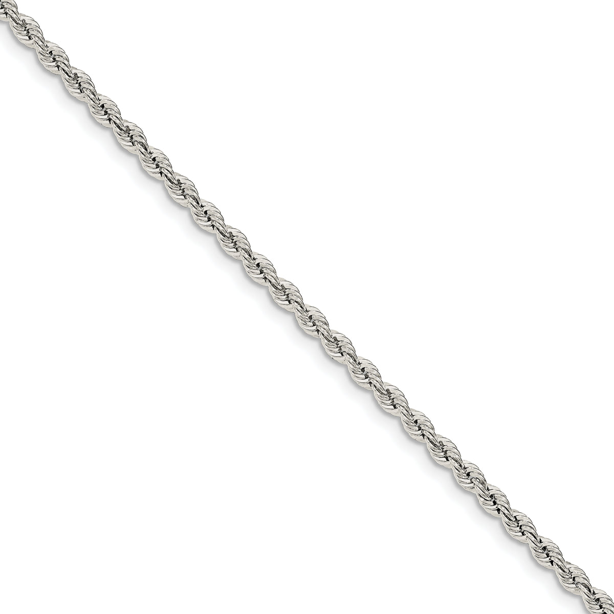 Sterling Silver 3.0mm Solid Rope Chain