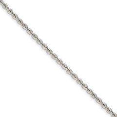 Sterling Silver 3.0mm Solid Rope Chain